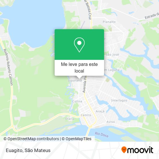 Euagito mapa