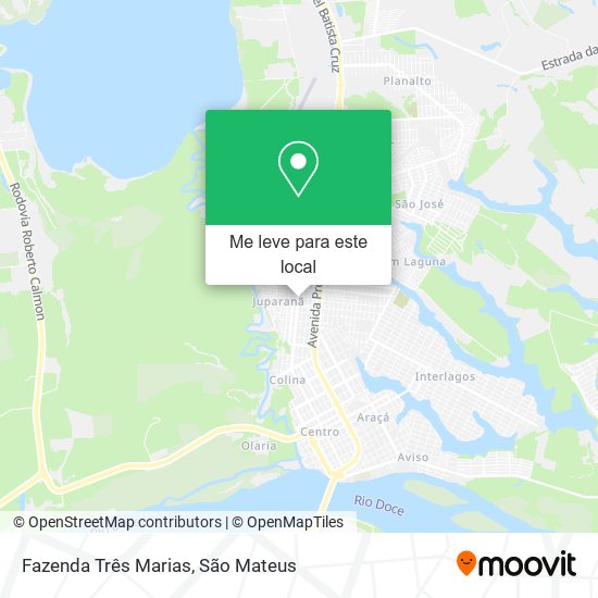 Fazenda Três Marias mapa