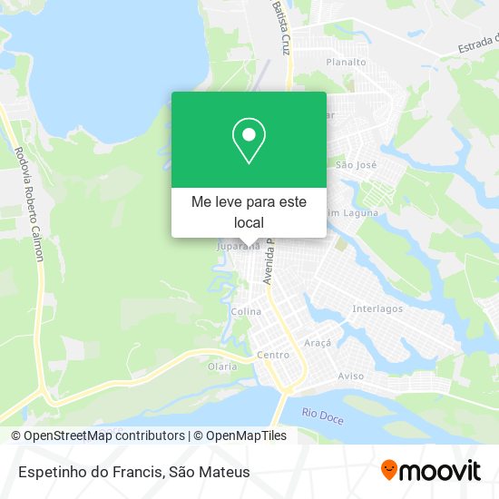 Espetinho do Francis mapa
