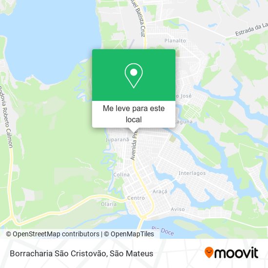 Borracharia São Cristovão mapa