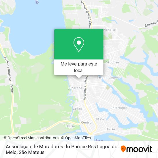 Associação de Moradores do Parque Res Lagoa do Meio mapa