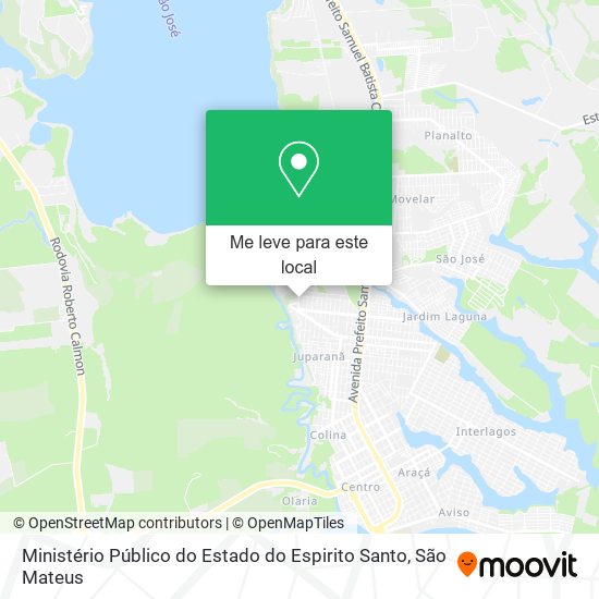 Ministério Público do Estado do Espirito Santo mapa