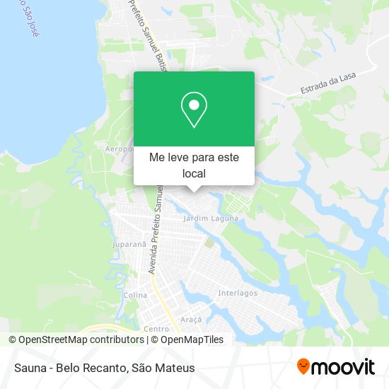 Sauna - Belo Recanto mapa