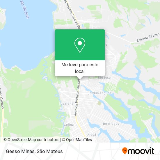 Gesso Minas mapa