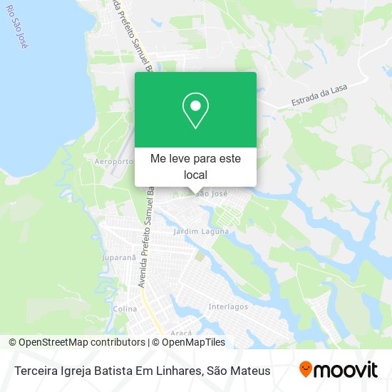 Terceira Igreja Batista Em Linhares mapa