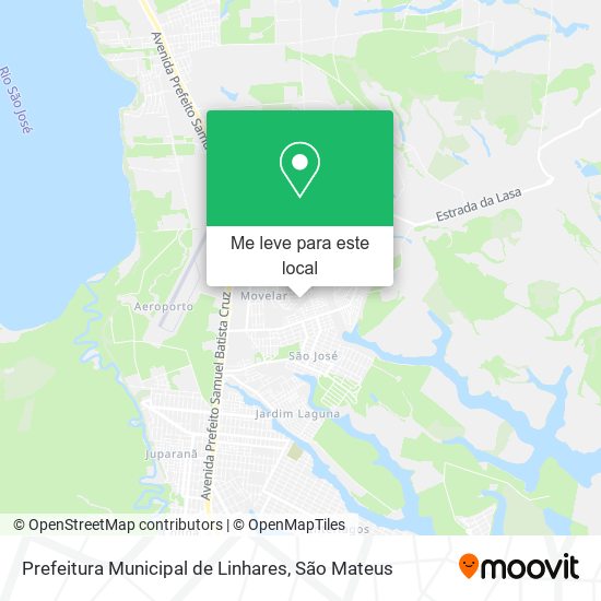 Prefeitura Municipal de Linhares mapa