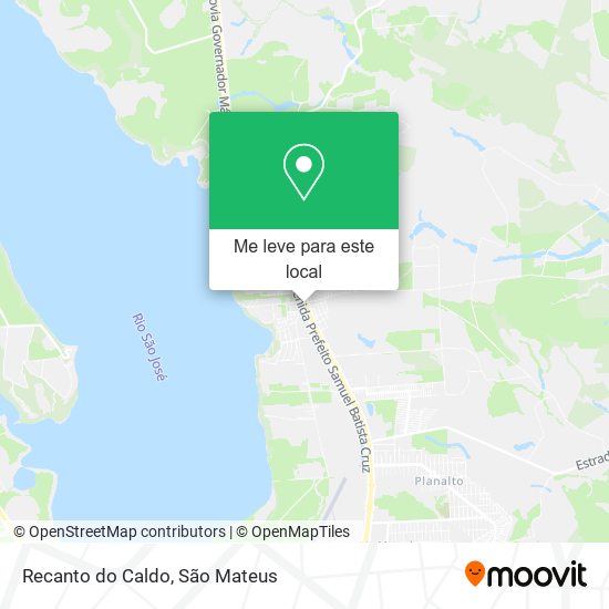 Recanto do Caldo mapa