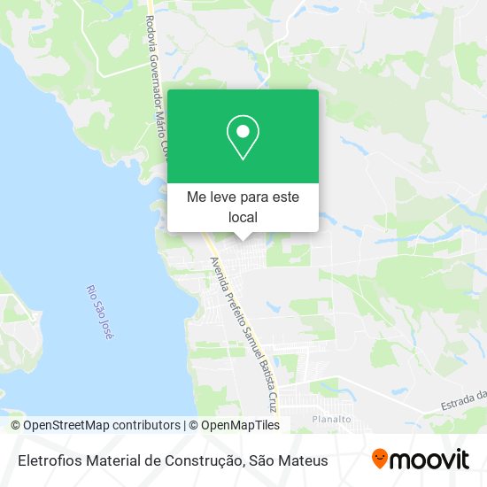 Eletrofios Material de Construção mapa