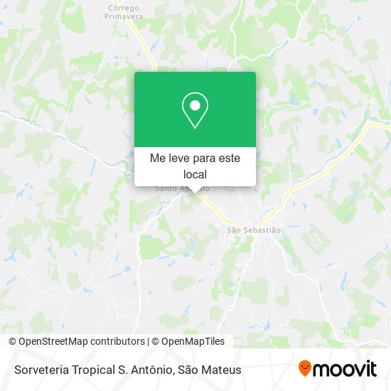 Sorveteria Tropical S. Antônio mapa