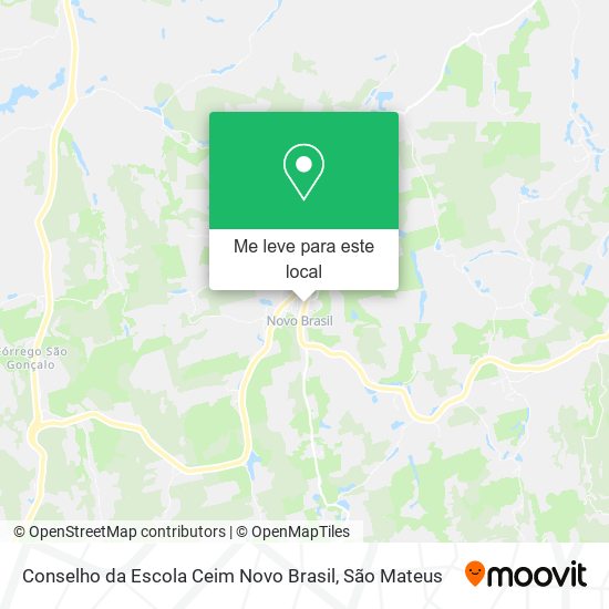 Conselho da Escola Ceim Novo Brasil mapa