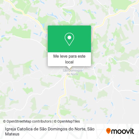 Igreja Catolica de São Domingos do Norte mapa