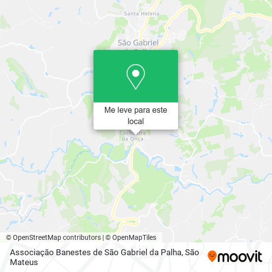 Associação Banestes de São Gabriel da Palha mapa