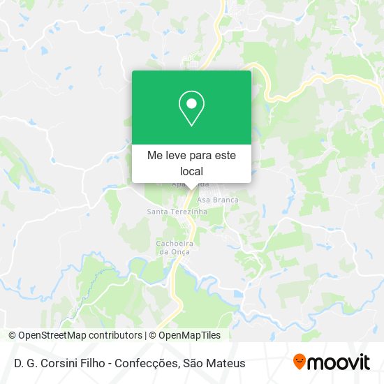 D. G. Corsini Filho - Confecções mapa