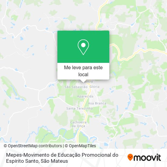 Mepes-Movimento de Educação Promocional do Espírito Santo mapa