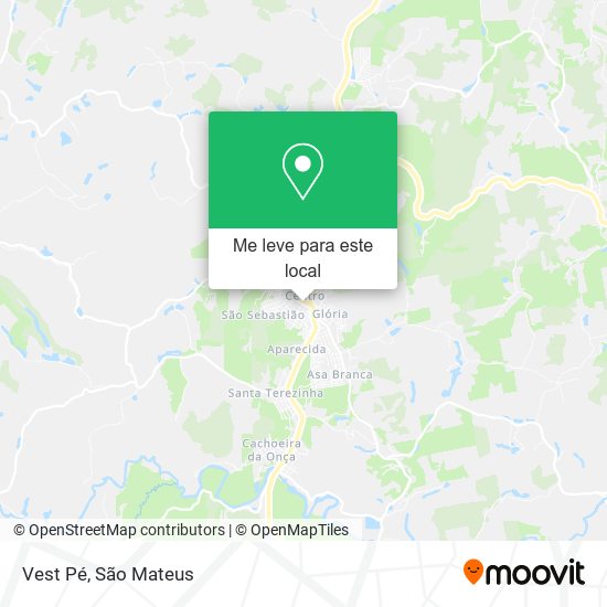 Vest Pé mapa