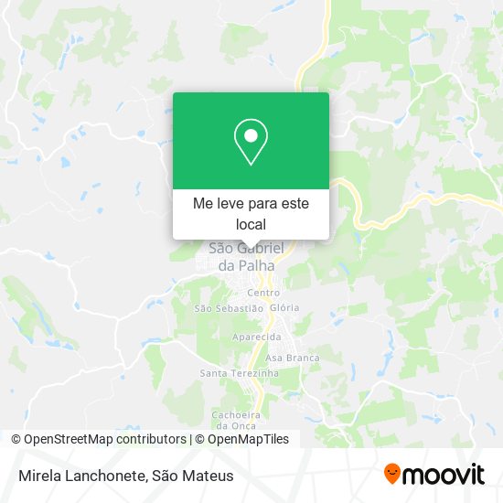 Mirela Lanchonete mapa