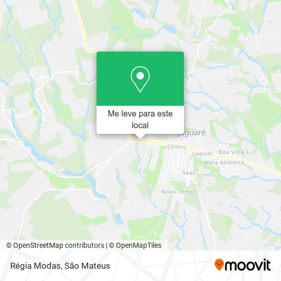 Régia Modas mapa