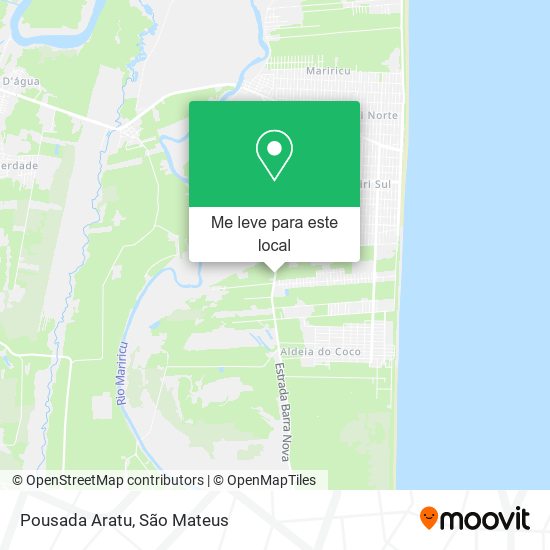 Pousada Aratu mapa