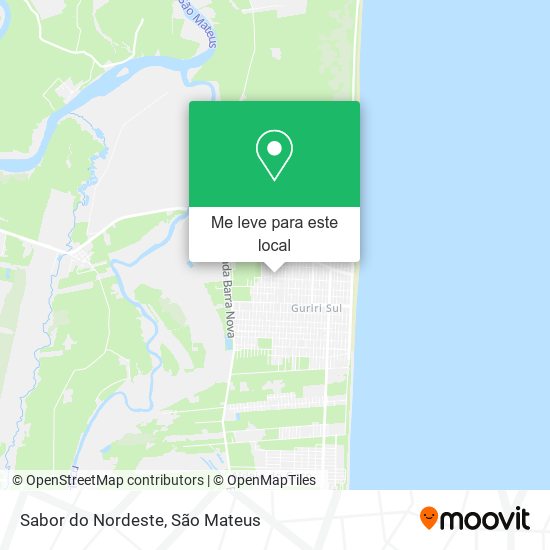 Sabor do Nordeste mapa