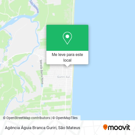 Agência Águia Branca Guriri mapa