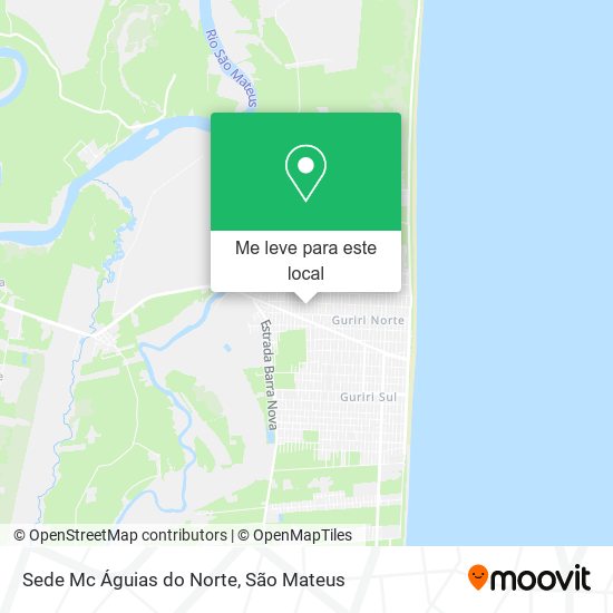 Sede Mc Águias do Norte mapa