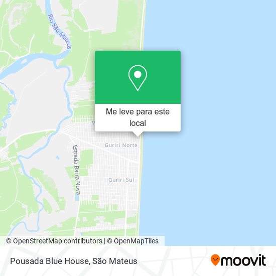 Pousada Blue House mapa