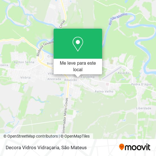 Decora Vidros Vidraçaria mapa