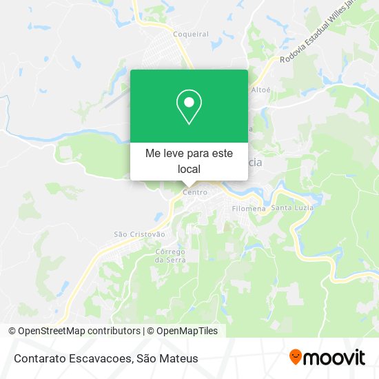 Contarato Escavacoes mapa