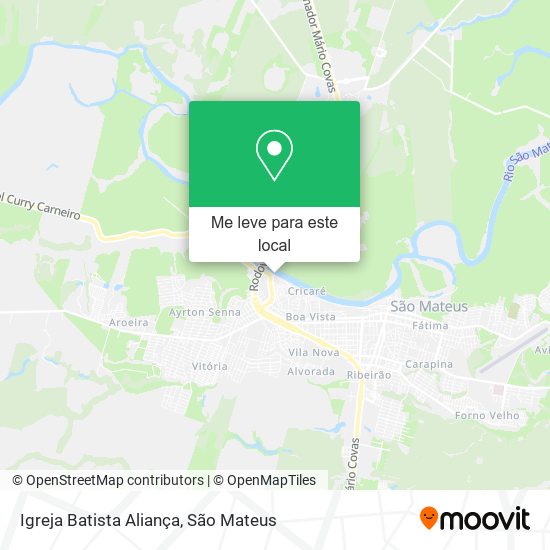 Igreja Batista Aliança mapa