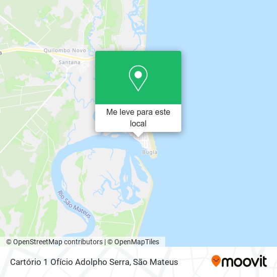 Cartório 1 Ofício Adolpho Serra mapa