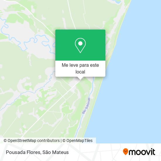 Pousada Flores mapa