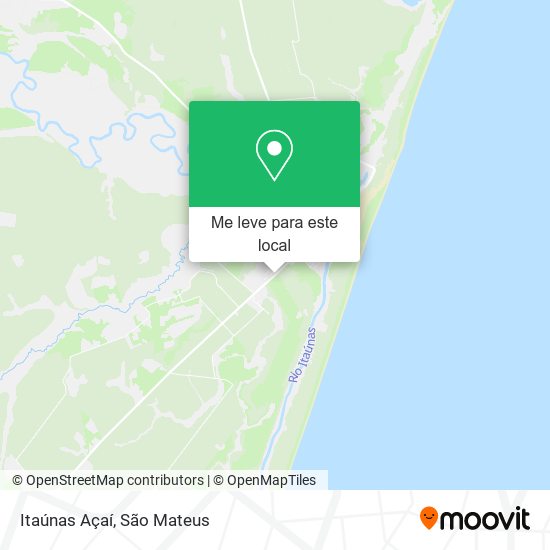 Itaúnas Açaí mapa