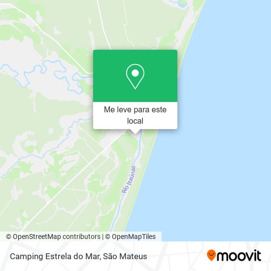 Camping Estrela do Mar mapa