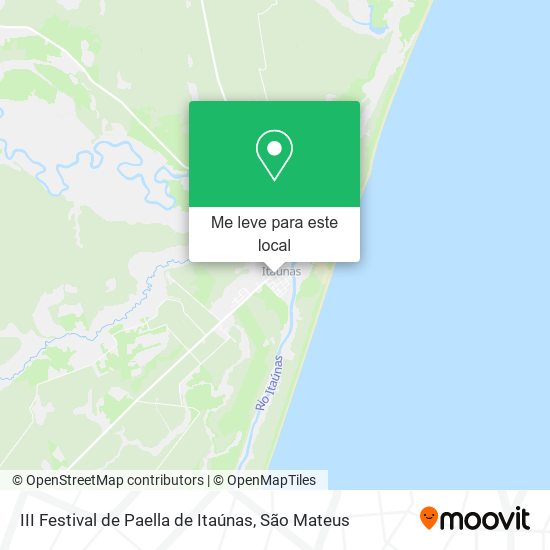 III Festival de Paella de Itaúnas mapa