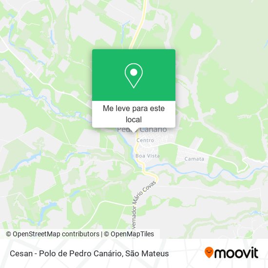Cesan - Polo de Pedro Canário mapa
