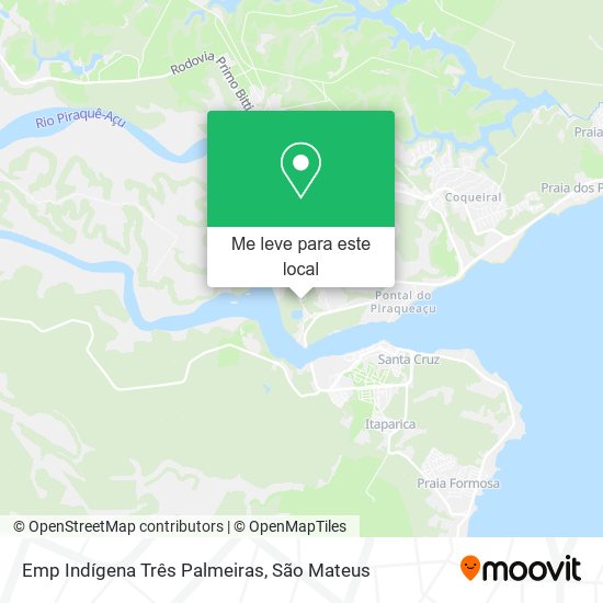 Emp Indígena Três Palmeiras mapa