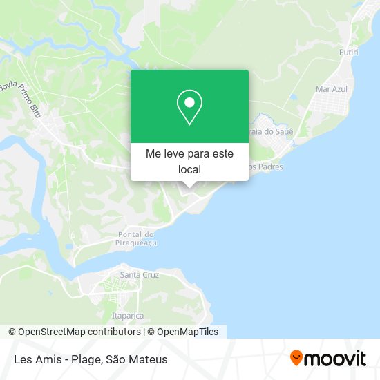 Les Amis - Plage mapa