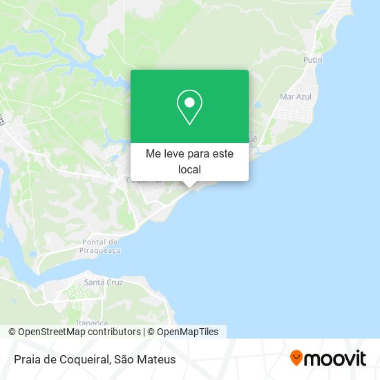 Praia de Coqueiral mapa
