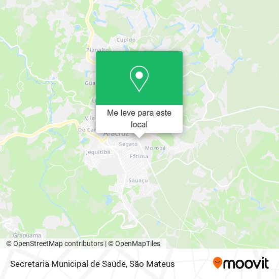 Secretaria Municipal de Saúde mapa