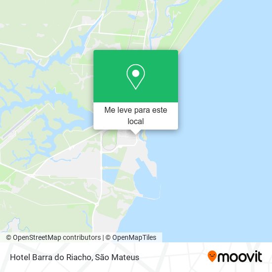 Hotel Barra do Riacho mapa