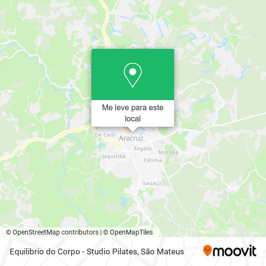 Equilibrio do Corpo - Studio Pilates mapa