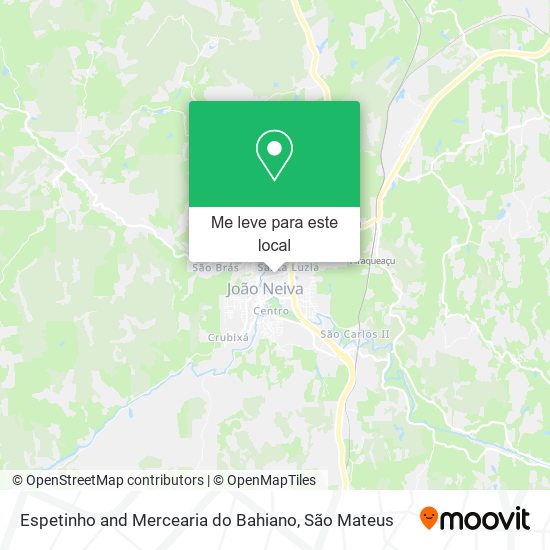 Espetinho and Mercearia do Bahiano mapa