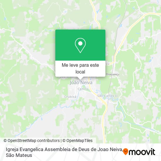 Igreja Evangelica Assembleia de Deus de Joao Neiva mapa