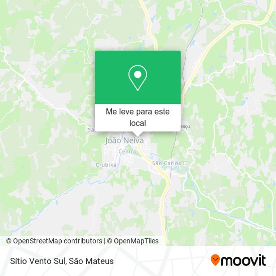 Sítio Vento Sul mapa