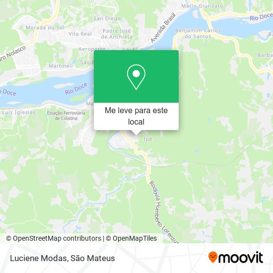 Luciene Modas mapa