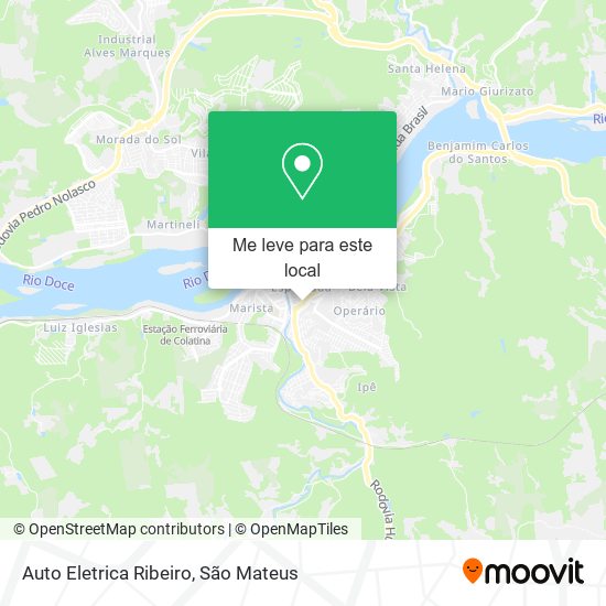 Auto Eletrica Ribeiro mapa
