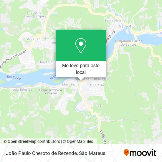 João Paulo Cheroto de Rezende mapa