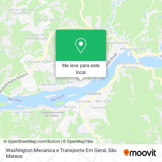 Washington Mecanica e Transporte Em Geral mapa