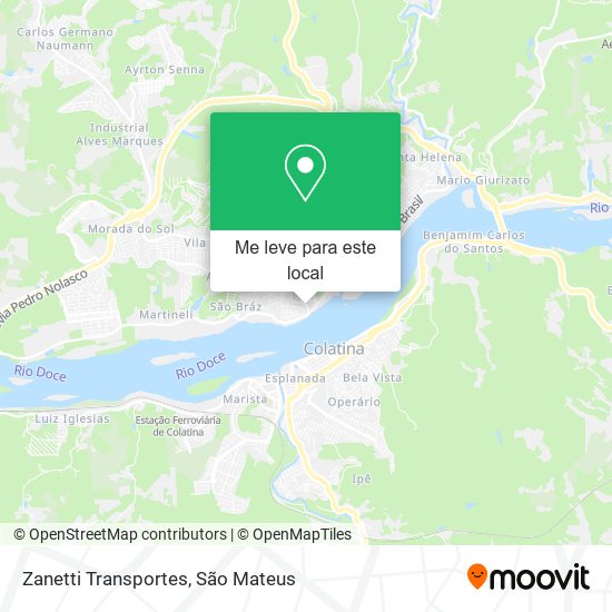 Zanetti Transportes mapa