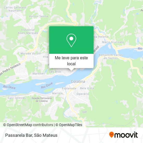 Passarela Bar mapa